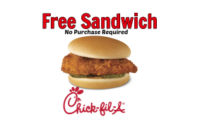 Free Chick-Fil-A Chicken Sandwich